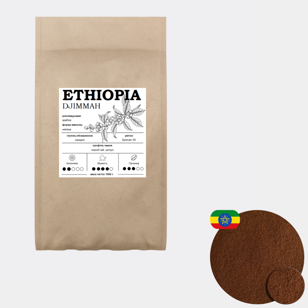 Мелена кава "Ефіопія Джимма"